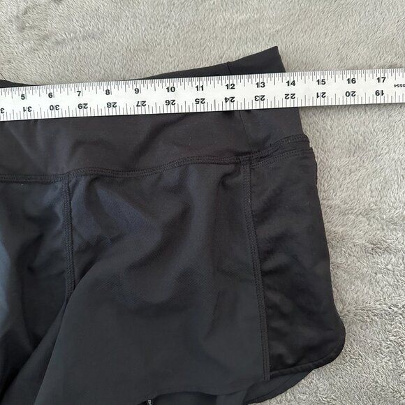 Rabbit Black Running Shorts SMALL Women's Lined Drawstring 4" Inseam - Picture 3 of 6